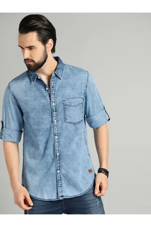 Buy Blue Shirts for Men by SUPERDRY Online | Ajio.com