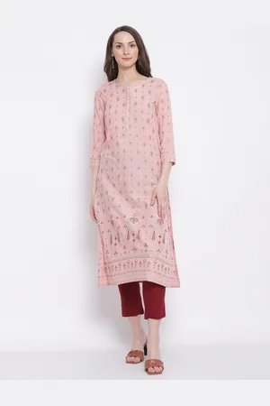 CANTABIL Pink Ethnic Motifs Printed Kurta