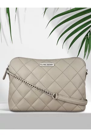 FLYING BERRY Grey Textured Sling Bag
