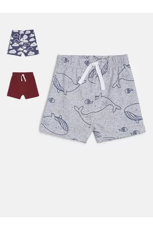 MINI KLUB Boys Multicoloured Printed Regular Fit Regular Shorts