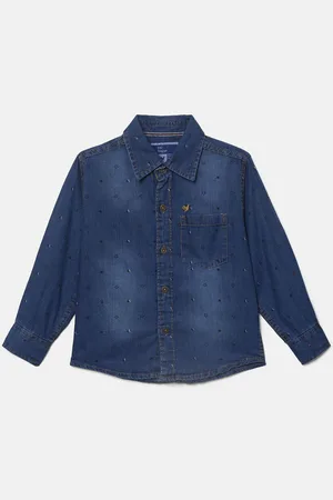 V-Mart Boys Faded Cotton Casual Shirt