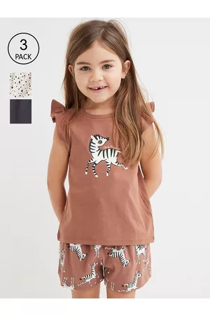 H&M Girls 3-Pack Cotton Jersey Shorts