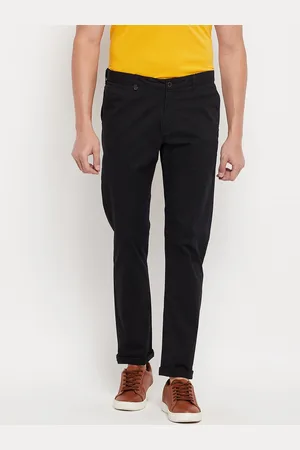 Duke Men Black Slim Fit Trousers