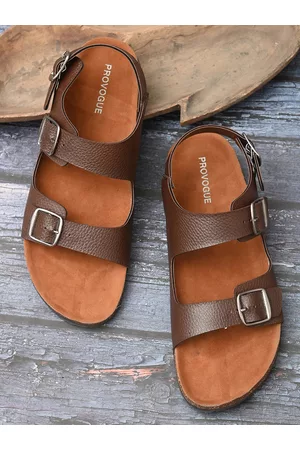 Provogue Men Brown Comfort Sandals