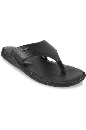Metro Men Black Comfort Sandals
