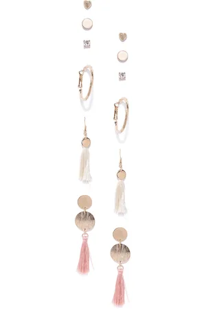 Jewels Galaxy Set of 6 Gold-Plated Earrings