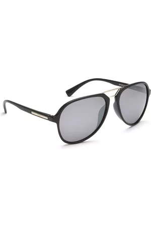 Idee Men Grey Lens & Black Aviator Sunglasses with UV Protected Lens IDS2726RC1SG