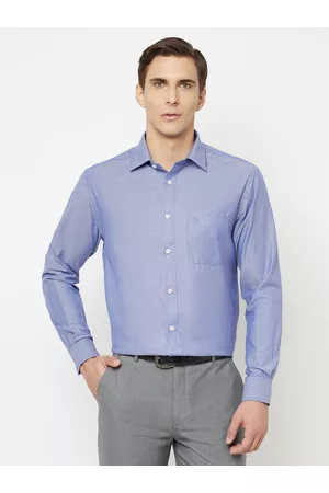 CANTABIL Men Blue Formal Shirt