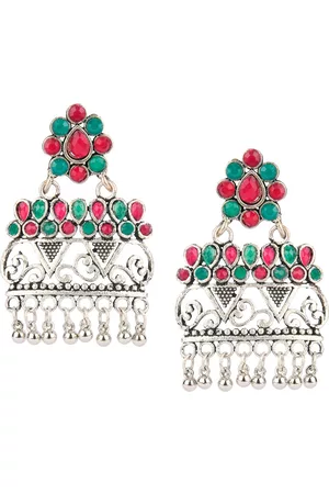 DESI COLOUR Multicoloured Contemporary Drop Earrings