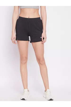 ATHLISIS Women Teal Training or Gym Sports Shorts with e-Dry Technology Technology