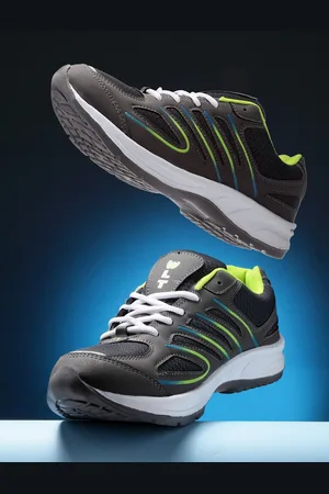 ASIAN Men Grey Mesh Running Non-Marking Shoes