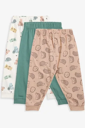 MINI KLUB Boys Pack Of 3 Printed Pure Cotton Track Pants