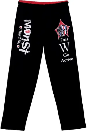 Fashionable Boys Black Printed Pure Cotton Track Pants