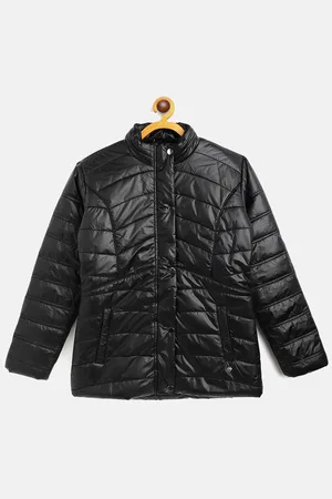 Monte Carlo Girls Black Solid Padded Jacket