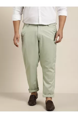 SOJANYA Men Green Smart Trousers