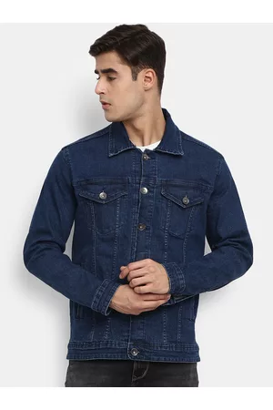 KLIZEN Full Sleeve Solid Men Denim Jacket - Buy KLIZEN Full Sleeve Solid  Men Denim Jacket Online at Best Prices in India | Flipkart.com