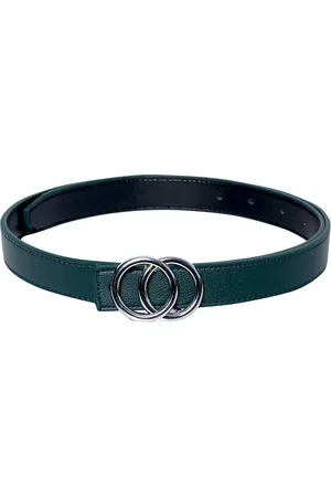 thickskin Girls Green Textured PU Belt