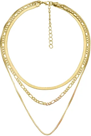 Joker & Witch Women Gold-Toned Multi Layered Necklace