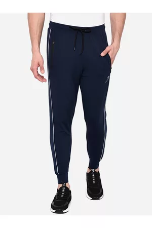 FUAARK Men Navy Blue Solid Joggers