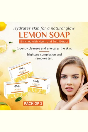 Globus Set of 3 Refreshing Lemon Vitamin C Soap 100 g each
