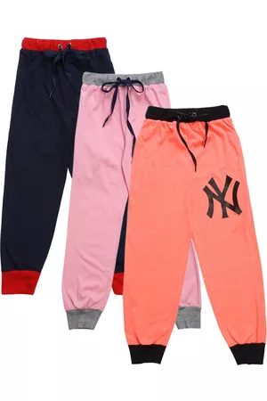 VIMAL JONNEY Kids Pack of 3 Solid Joggers