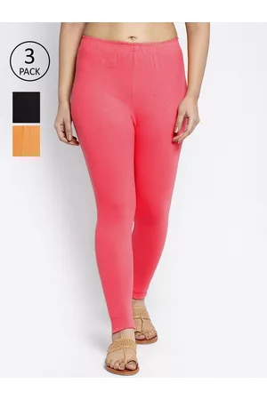 GRACIT Women Pack Of 3 Solid Ankle-Length Leggings