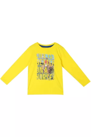 U.S. Polo Assn. U S Polo Assn Boys Yellow Printed T-shirt