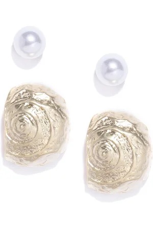 Priyaasi Set of 2 Gold-Plated Studs