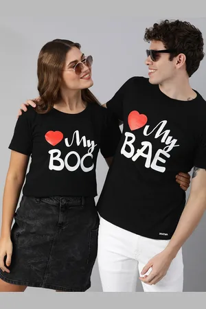 BRATMA Men Black White Typography Print Round Neck Pure Cotton T-shirt