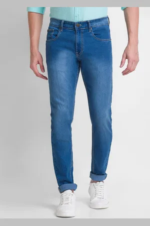 Giordano Men Blue Slim Fit High-Rise Light Fade Stretchable Jeans