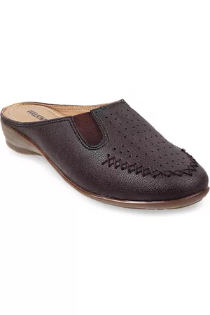 Metro Brown Comfort Mules