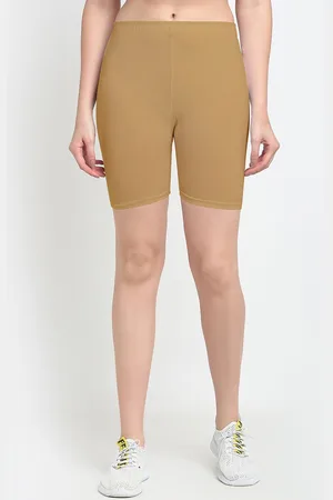 GRACIT Women Beige Cycling Sports Shorts