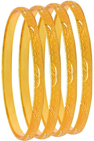 Shivansh Set Of 4 Gold-Plated Bangles