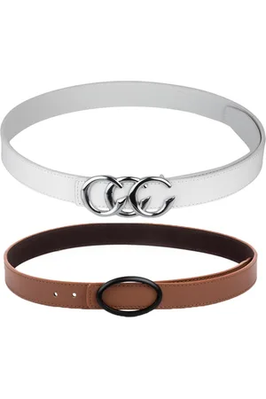 Kastner Women Set Of 2 Brown Solid Belts