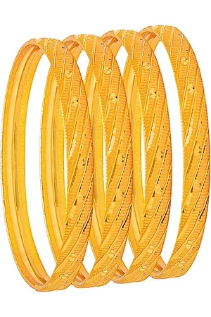 Shivansh Set Of 4 Gold-Plated Bangles