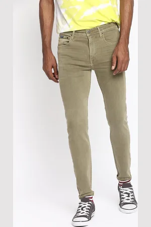 Lee Men Green Bruce Skinny Fit Stretchable Jeans