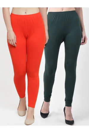 Jinfo Women Pack Of 2 Solid Ankle Length Leggings