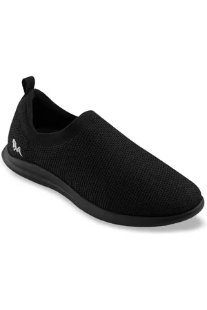 NEEMANS Unisex Black Re-Live Knit Slip-Ons