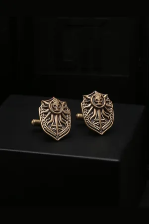 COSA NOSTRAA Copper-Toned Quirky Cufflinks