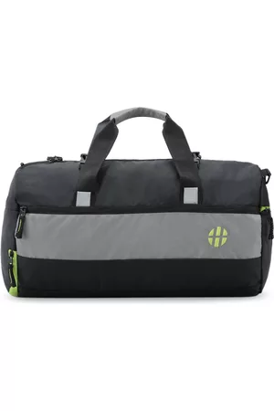 Harissons Trinity Unisex 28L Black & Green Water Resistant Sports & Gym Duffel Bag