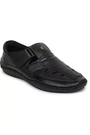 Liberty Men Brown Leather Comfort Sandals