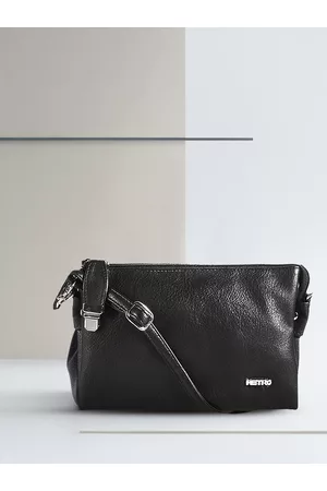 Metro Black Solid Sling Bag