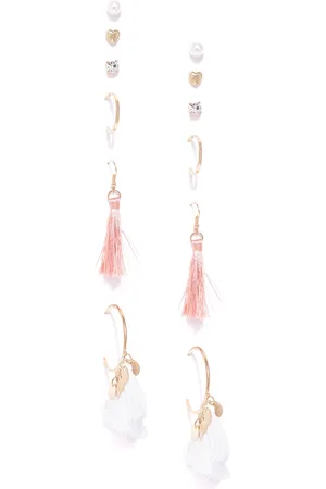 Jewels Galaxy Set of 6 Gold-Plated Earrings