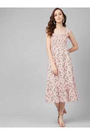 marie claire Women Pink Printed Maxi Dress