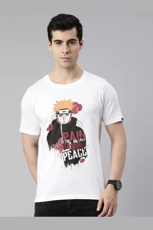Bushirt Men White Typography Printed Applique T-shirt
