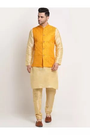 Kraft Men Kurta With Churidar & Nehru jacket