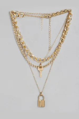 Jewels Galaxy Set of 2 Gold-Plated Necklaces
