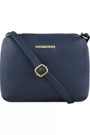 Bagsy Malone Blue PU Shopper Sling Bag