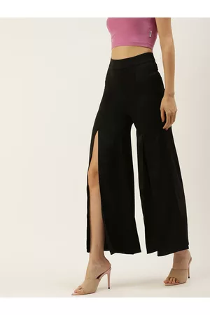 Forever 21 Trousers And Pants  Buy Forever 21 Red Solid Wide Leg Mid Waist  Pants OnlineNykaa Fashion