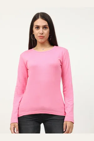 Fleximaa Women Pink T-shirt